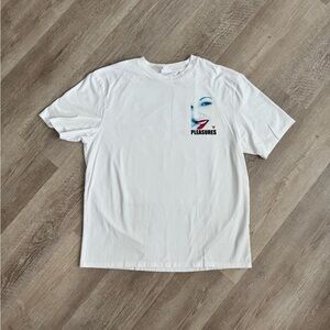 Pleasures x Guess Drew Barrymore White Graphic Short Sleeve Tee